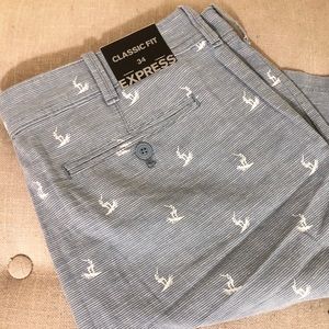 Men’s NWT Express Light Blue Shorts